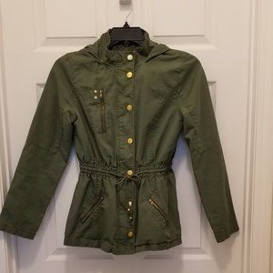 Guess Olive Green Cargo Utility Jacket Size Medium